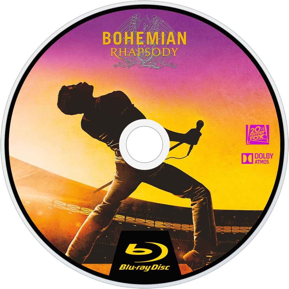 Bohemian Rhapsody Bluray Disc Image - Bohemian Rhapsody 2018 (1000x1000), Png Download