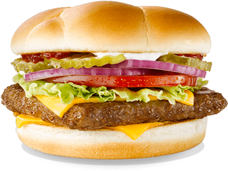 Image Royalty Free Download Hamburger Transparent Juicy - Dave's Single Wendy's (1100x878), Png Download