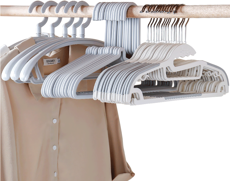 Hanger Home Drying Plastic Seamless Multi Function - Clothes Hanger (800x800), Png Download