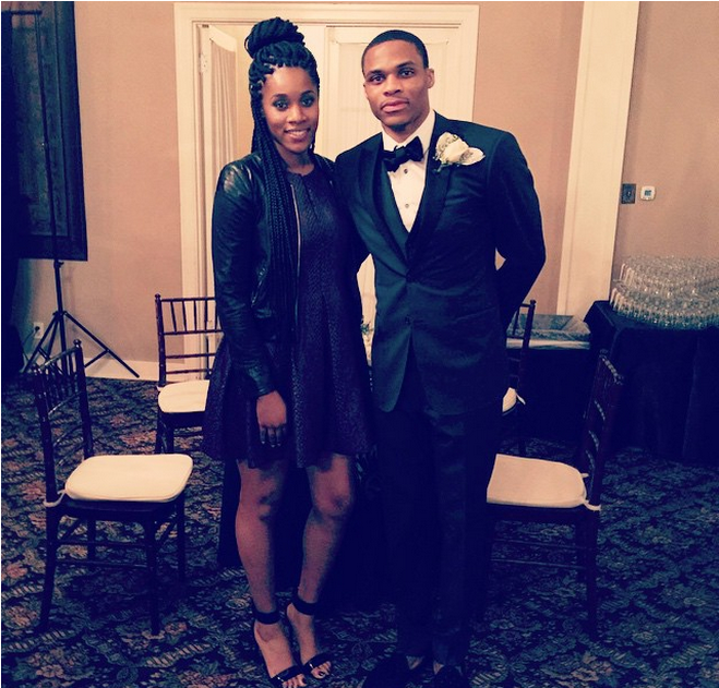 Russell Westbrook Et Nina Earl - Westbrook Et Sa Famille (1200x630), Png Download