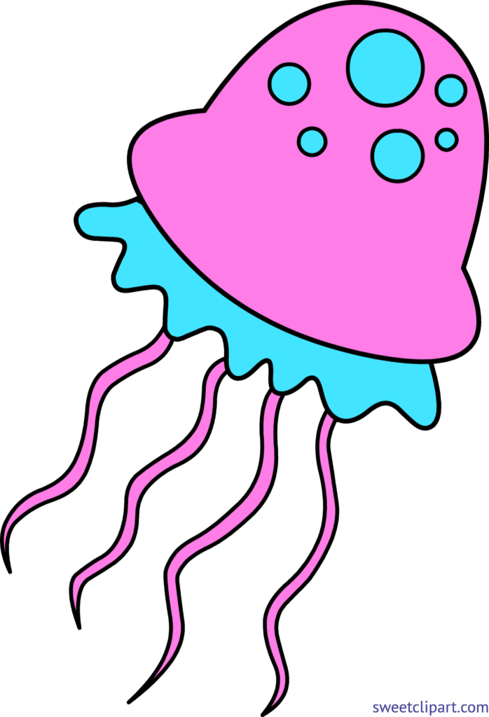 Jellyfish Jellyfish Jellyfish Clipart - Clipart Of Jelly Fish (698x1024), Png Download