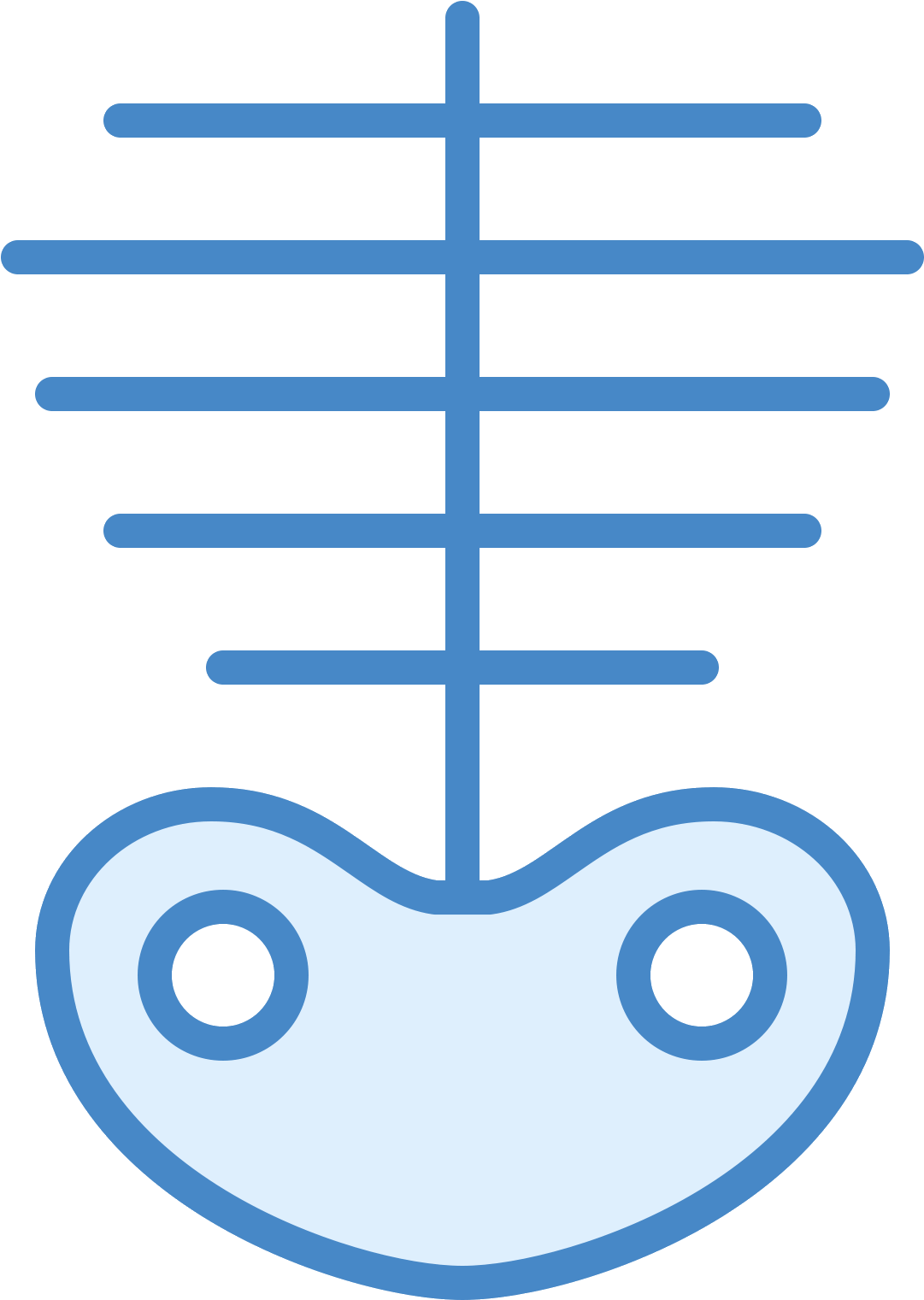 Skeleton Filled Icon - Colorfulness (1600x1600), Png Download