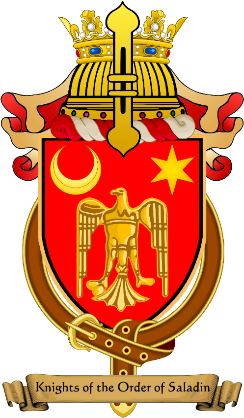 Official Heraldic Coat Of Arms Of The Knights Of The - Emblem (500x857), Png Download