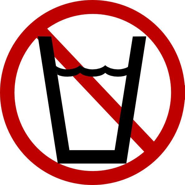 Clip Art Black And White Stock Free Drinking Cliparts - No Drinking Water Clipart (594x595), Png Download