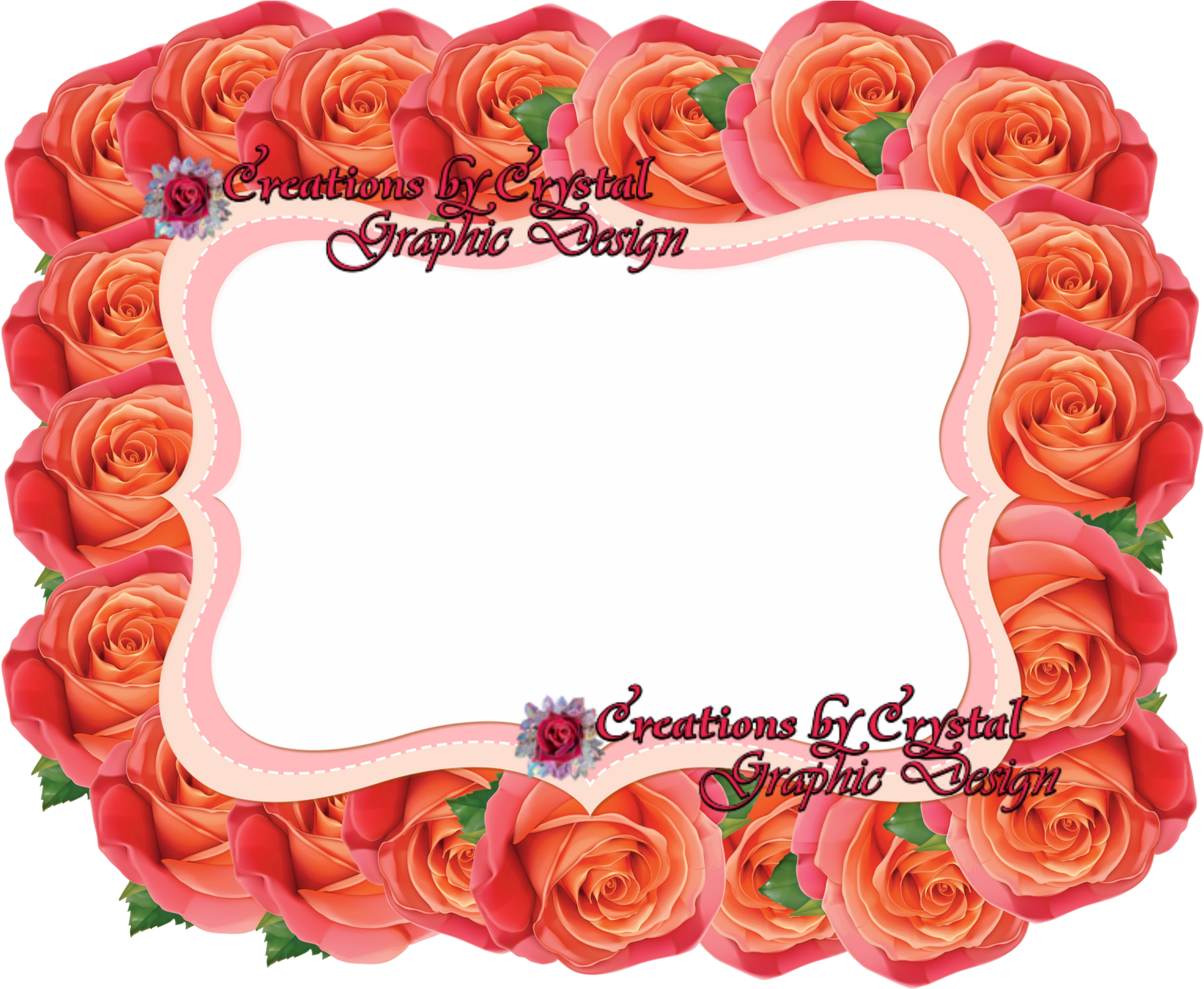 Custom Borders Created For Her - Picture Frame (2234x1800), Png Download