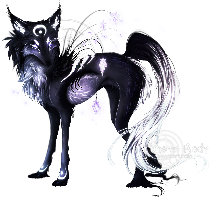 Grey White Wolf - Fantasy Wolf Drawings (916x803), Png Download