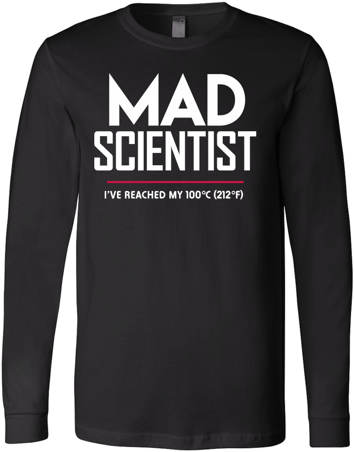 Mad Scientist Science March Protest T-shirt - Long-sleeved T-shirt (1000x1000), Png Download
