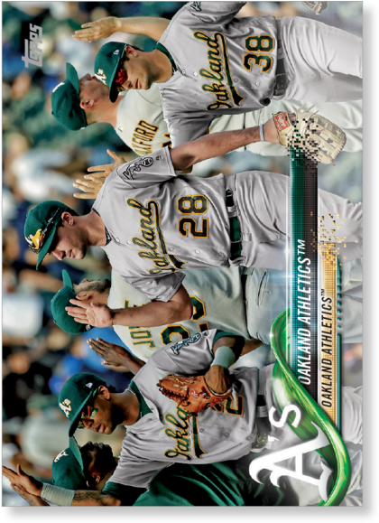 2018 Topps Baseball Series 2 Oakland Athletics - Poster (700x700), Png Download