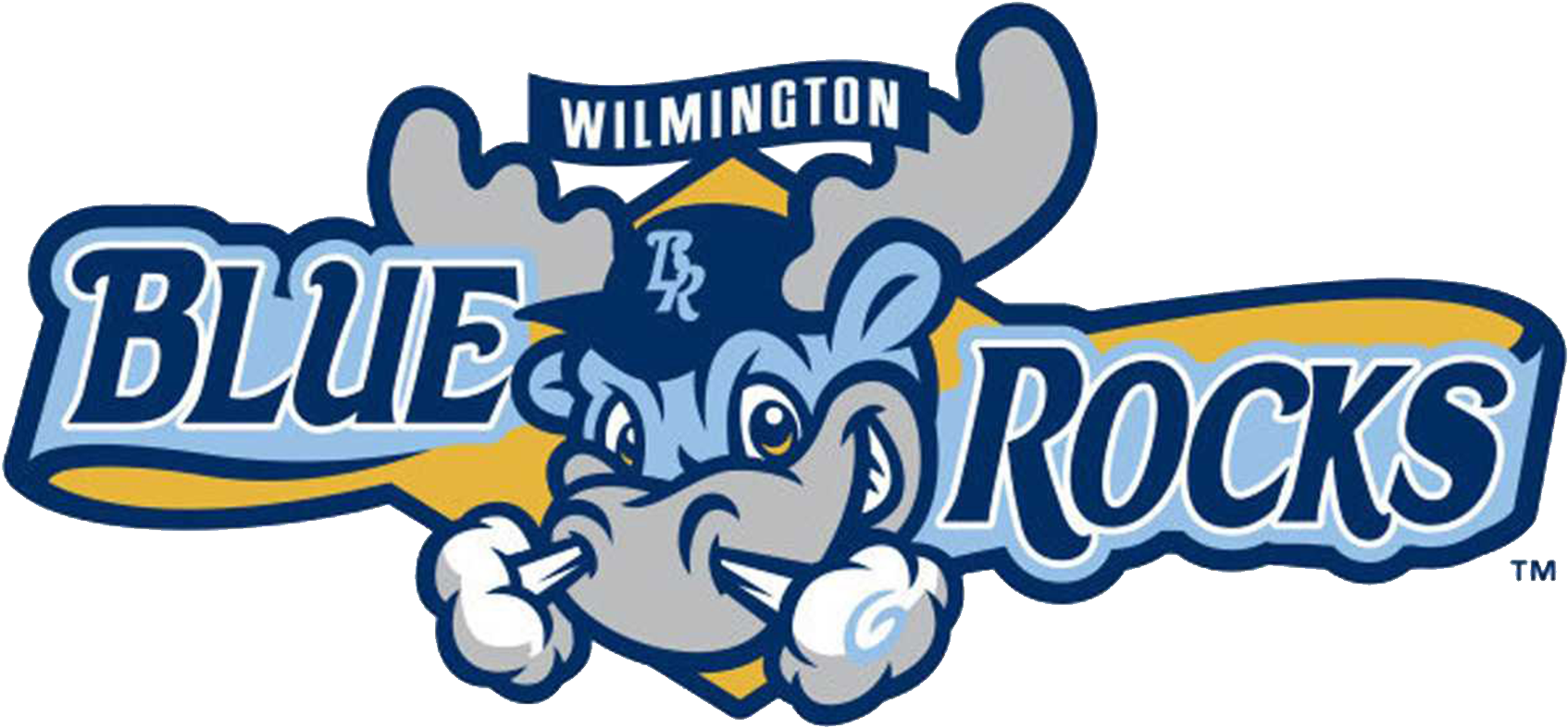 The Logo Of The Team Wilmington Blue Rocks, Which Belong - Blue Rocks Baseball Logo (1920x1080), Png Download