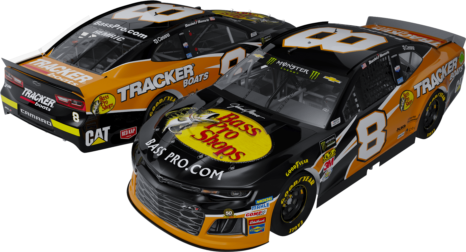 2019 Daniel Hemric Bass Pro Shops - 2019 Monster Energy Nascar Cup Series (2048x1024), Png Download