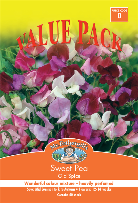 Mr Fothergill's Sweet Pea Old Spice Seeds - Sweet Pea Old Spice Mixed (800x800), Png Download