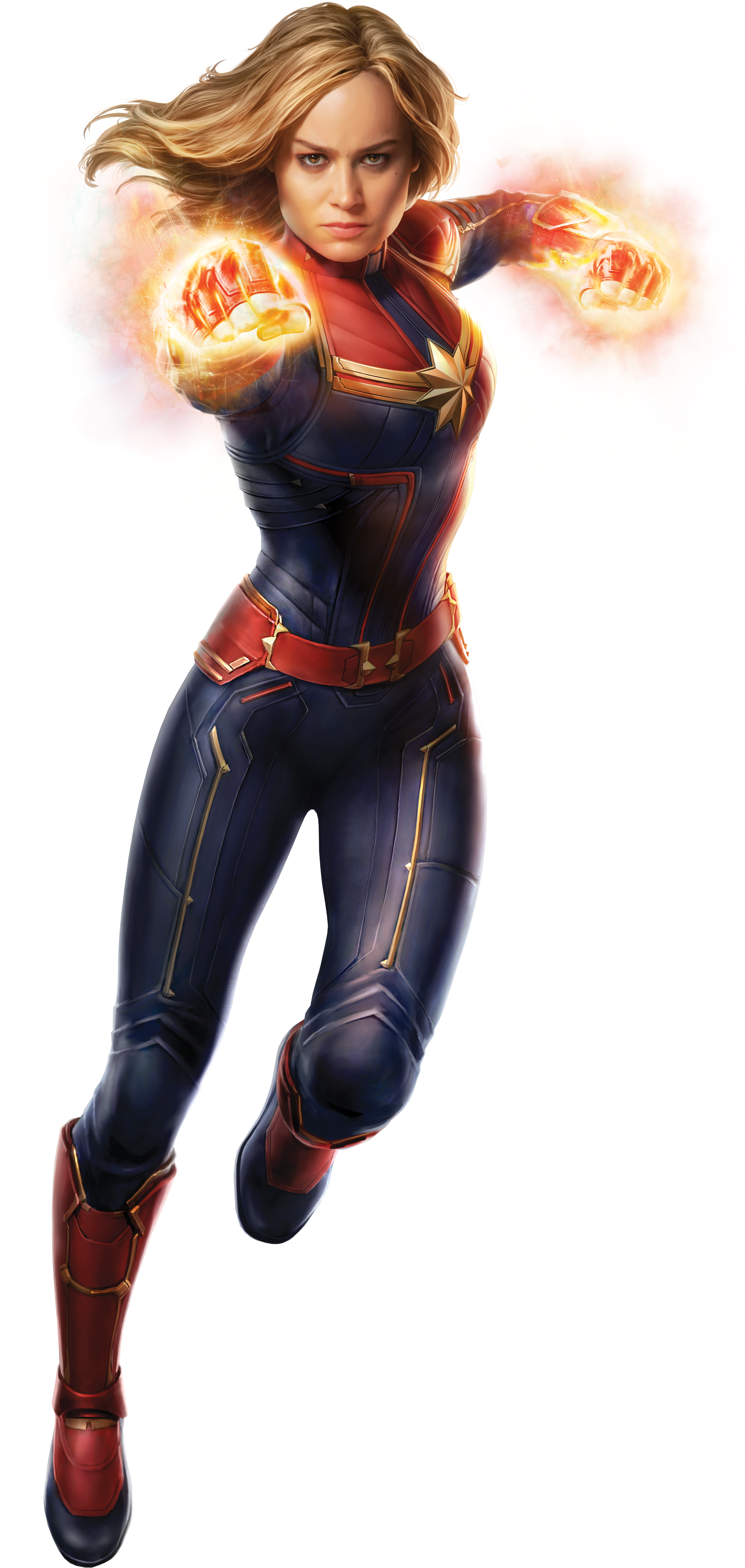 Captain Marvel (3600x7500), Png Download