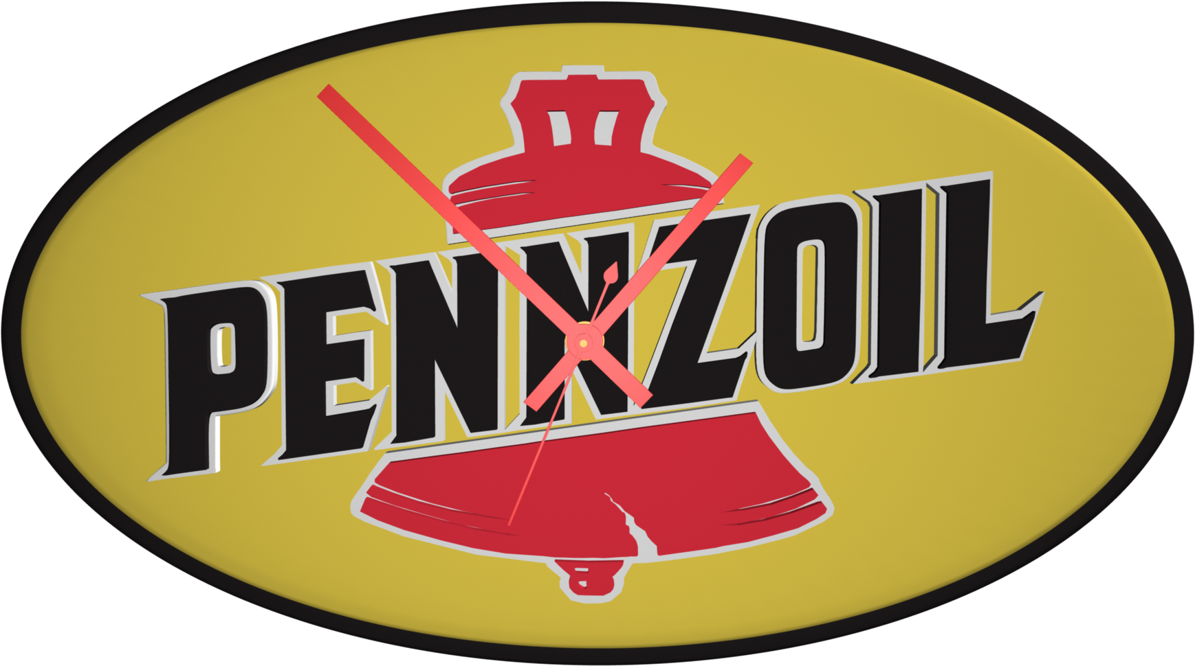 Pennzoil Clock Foam Sign - Pennzoil-quaker State (1920x1080), Png Download