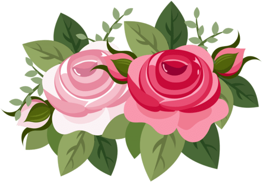 Free Png Download Rose Decor Clipart Png Photo Png - Roses Clipart Png (850x591), Png Download