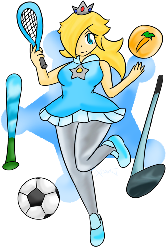 All Star Sports Image Transparent Stock - Mario Sports Superstars Rosalina (775x1030), Png Download
