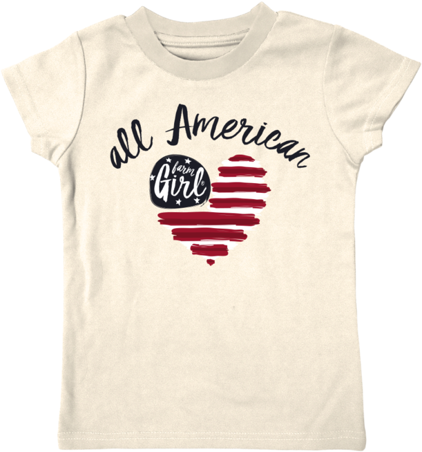 Ivory All American Girl Tee - Flag Of The United States (700x700), Png Download