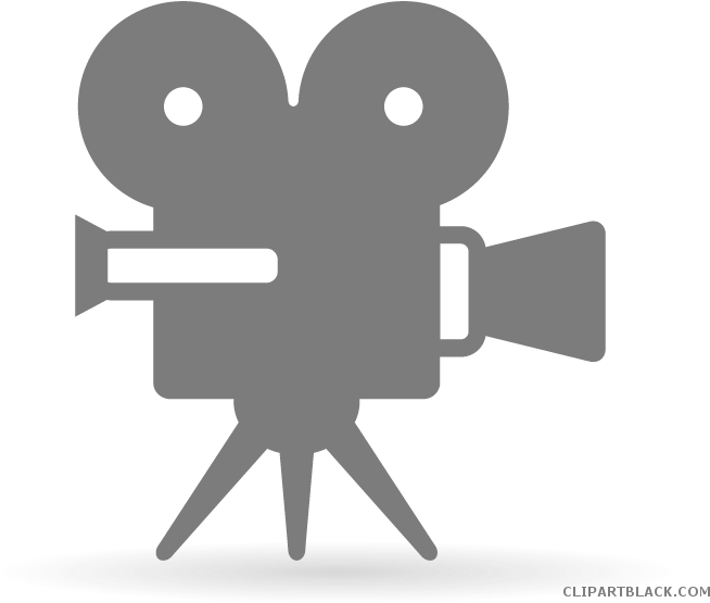 Jpg Freeuse Stock Clipartblack Com Tools Free Images - Transparent Background Movie Camera Clipart (699x558), Png Download
