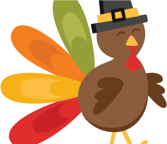 Turkey Clipart Silhouette - Miss Kates Cuttables Thanksgiving (640x480), Png Download
