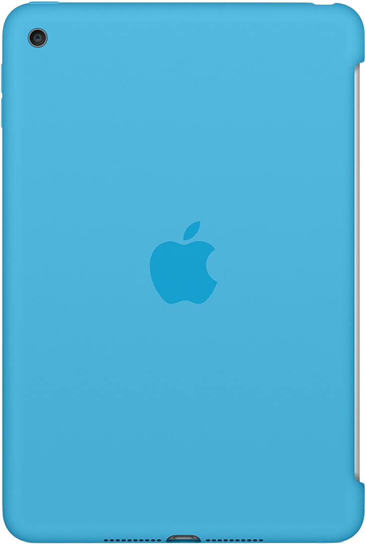 Ipad Mini 4 Silicone Case Blue - Capa Silicone Ipad Mini (1200x1200), Png Download