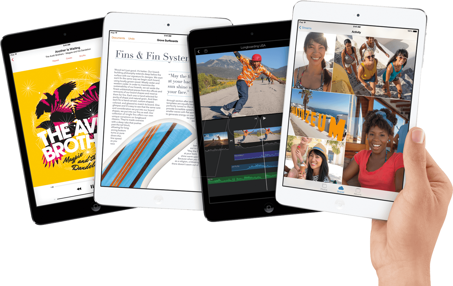 Apple Ipad Mini 4, 128 Gb, Wi-fi Cellular, Silver Apple - Readers Digest App (1560x977), Png Download