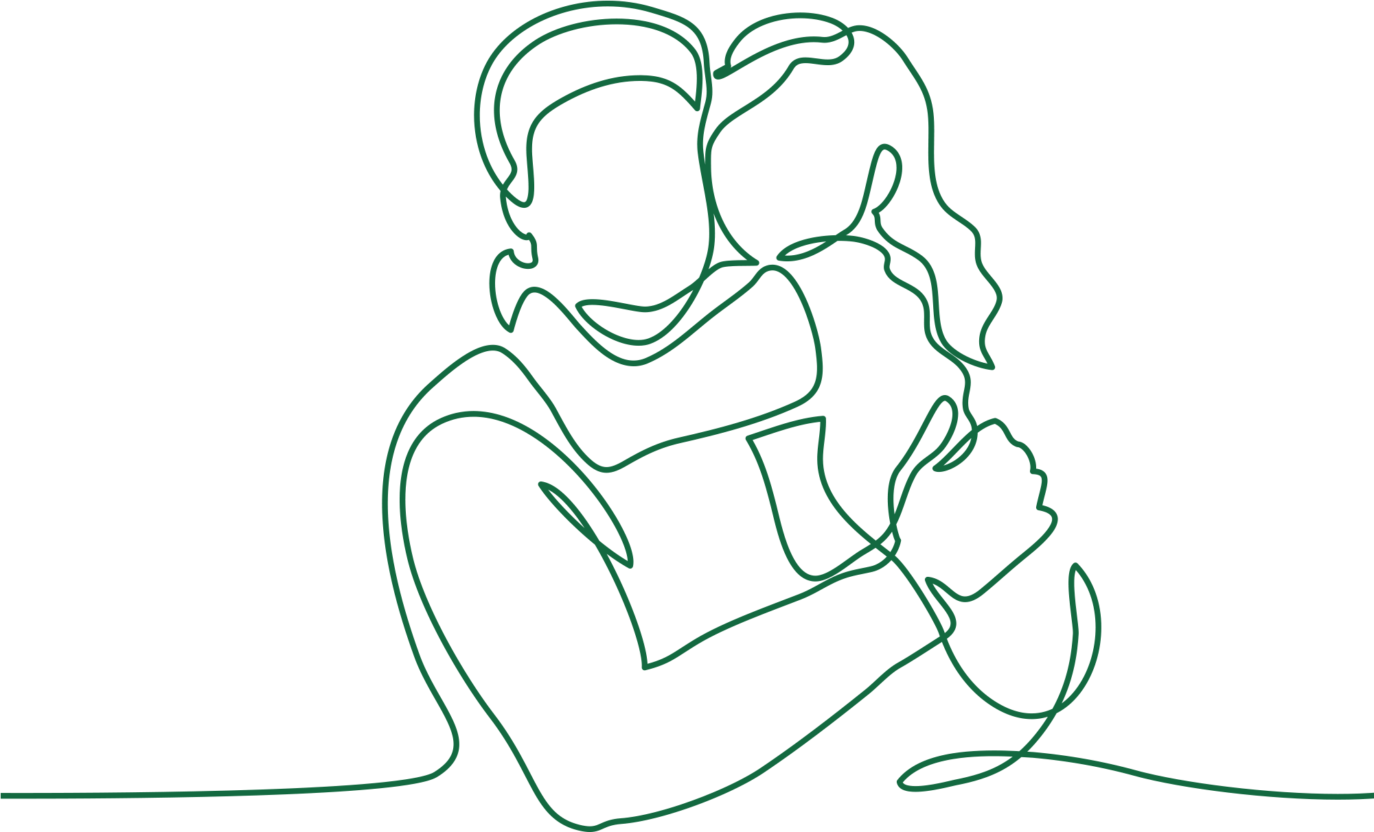 146 - Daughter And Father Drawing (2000x1333), Png Download