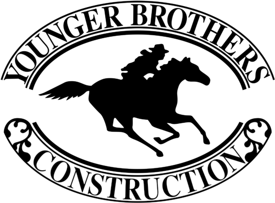Younger Brothers Construction Logo Png Transparent - Horse And Rider Silhouette (800x600), Png Download
