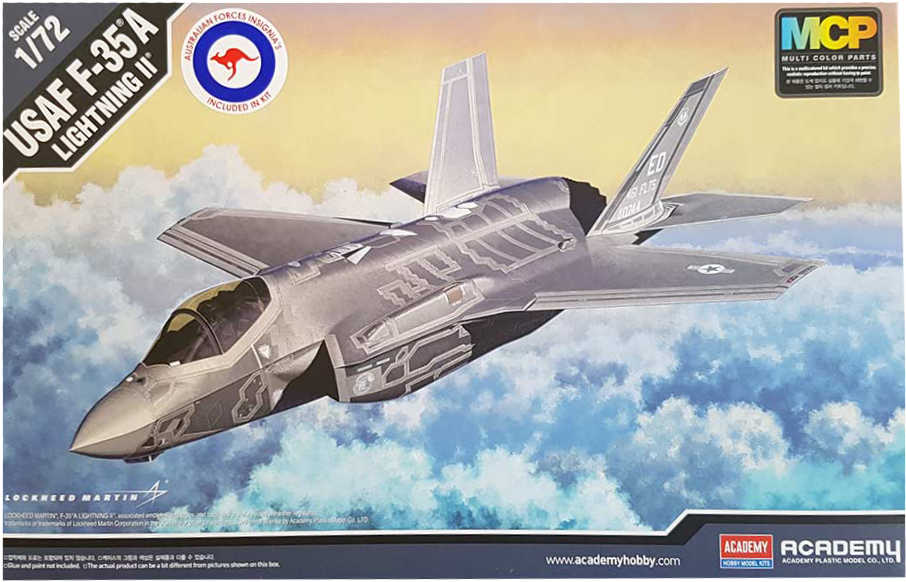 F-35a Lightning Ii - Academy 1 72 F 35a (1000x1000), Png Download