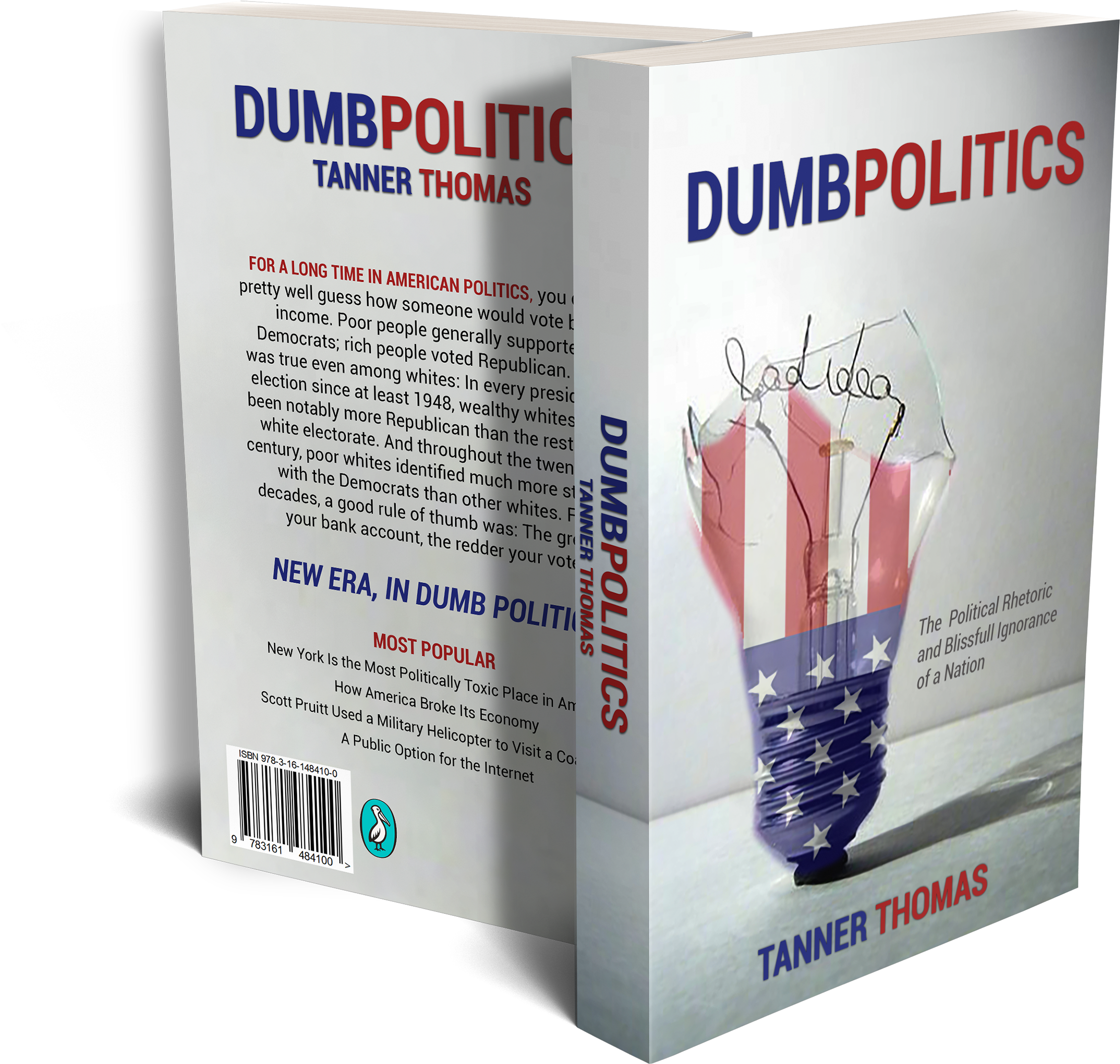 Book Design Dumb Politics - Book Cover (3840x2560), Png Download