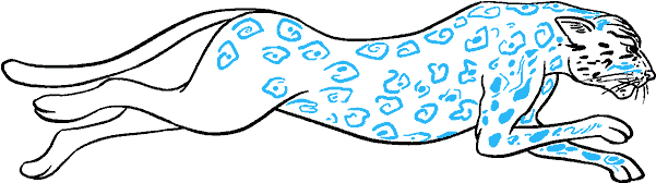 How To Draw Cheetah - Easy Cartoon Cheetahs To Draw (678x600), Png Download