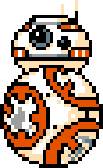 Bb-8 - Star Wars Perler Bead Bb8 (1200x1200), Png Download