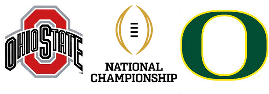 Oregon And Ohio State Are Playing For The College Football - Ohio State Buckeyes (1083x380), Png Download