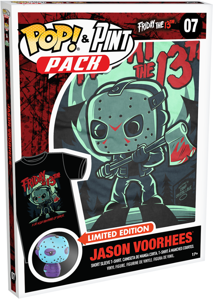 Tee & Pint Pack - Funko Pop Jason Voorhees (1200x1200), Png Download