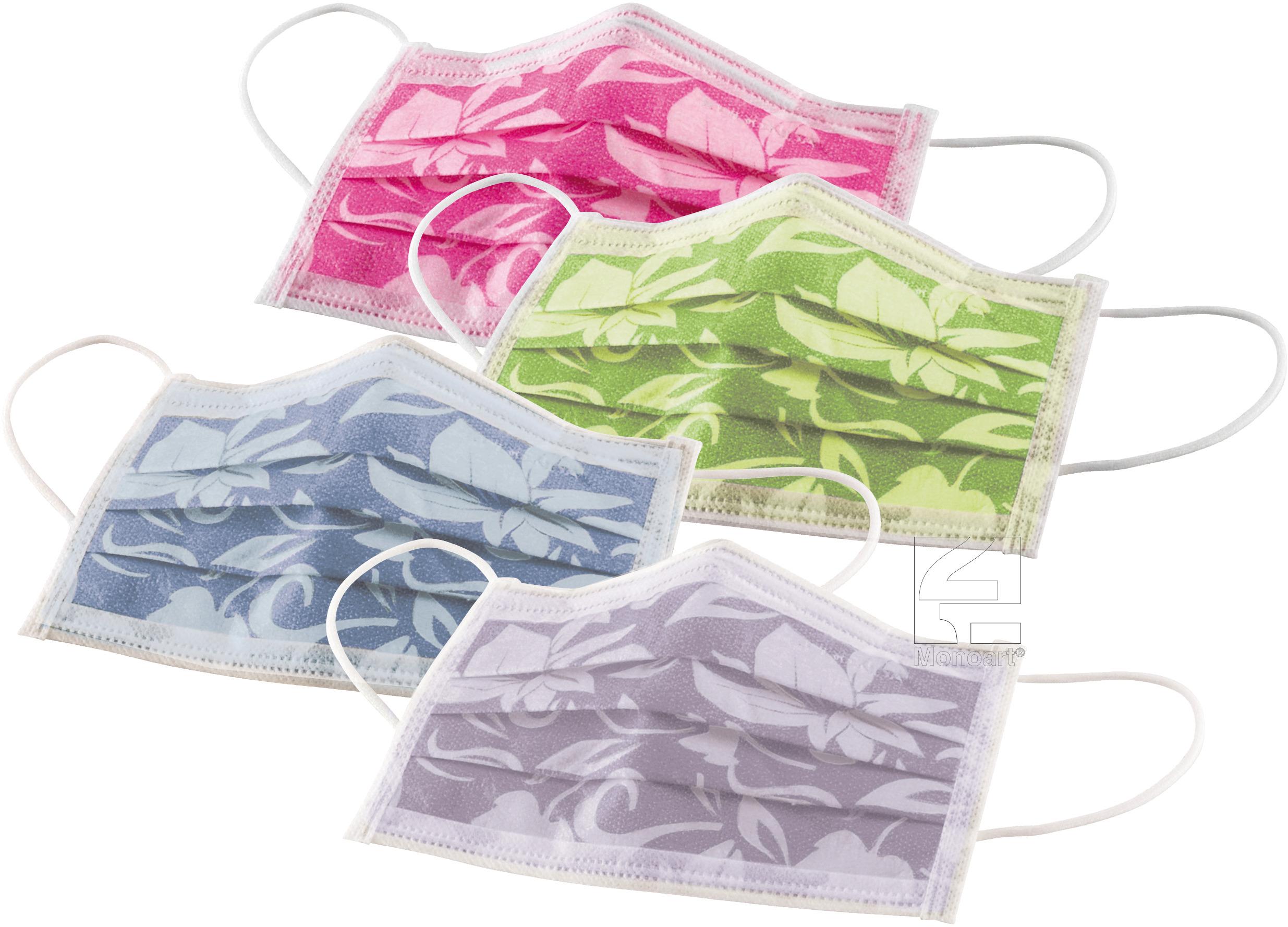 Floral Face Mask - Zaštitne Maske Za Lice (2885x2952), Png Download