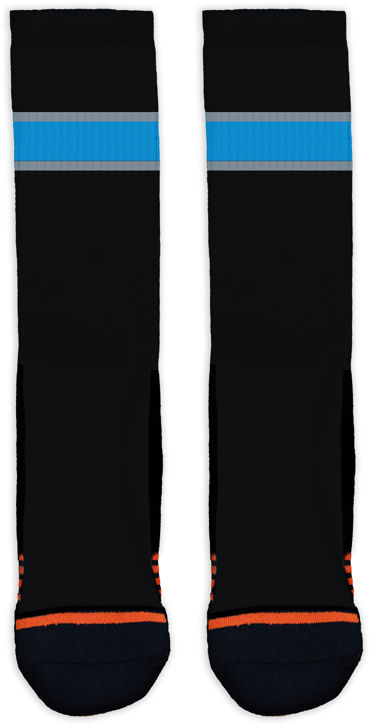 Panthers Stripes - Sock (1548x1548), Png Download