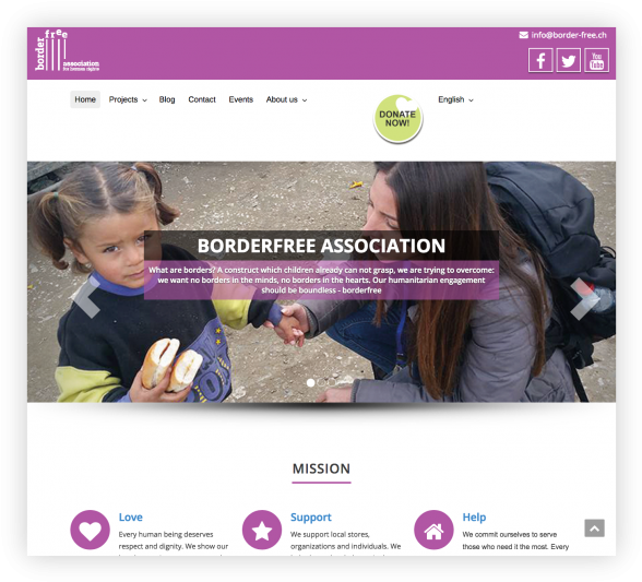 Border Free - Website (637x556), Png Download