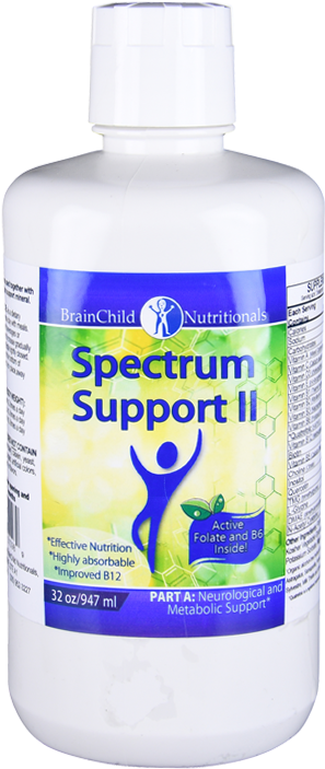 Brain Child Spectrum Support Ii Vitamins Pak Lemon - Plastic Bottle (600x800), Png Download