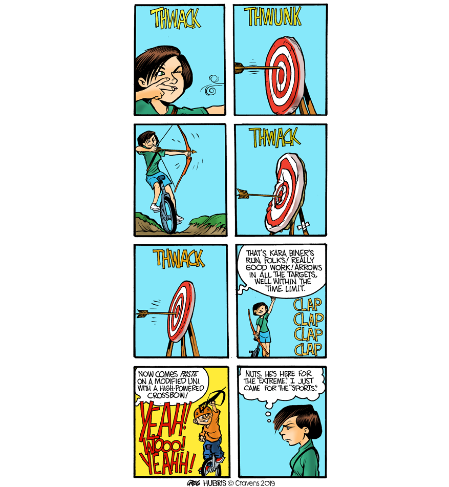 That Second Target It's The One Helga Lobbed A Unicycle - Cartoon (980x950), Png Download