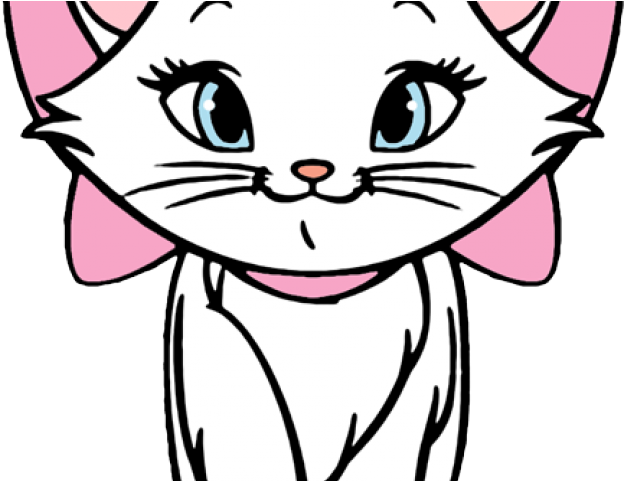 Drawn Face Kitten - Aristocats Marie (640x480), Png Download