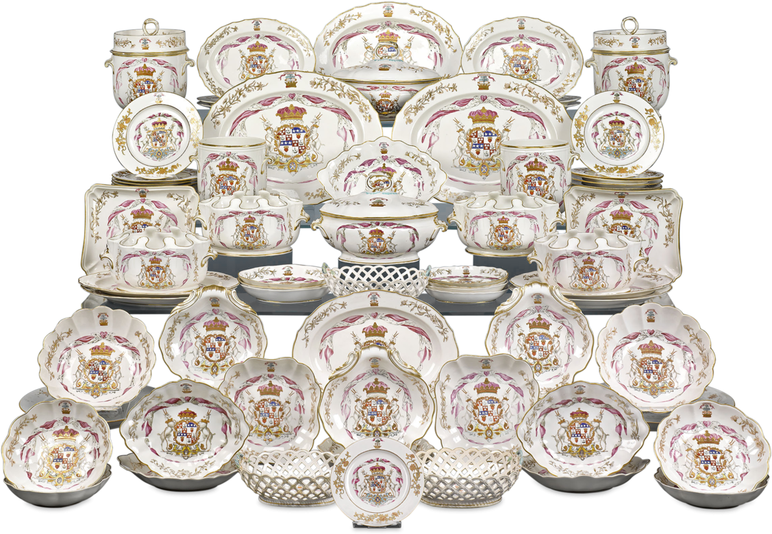 Duke Of Hamilton Porcelain Service By Derby And Duesbury - Porcelain (1250x1250), Png Download