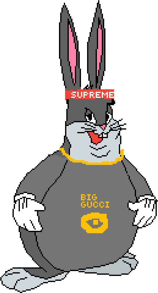 Hypebeast Chungus - Big Chungus With Gucci (536x1024), Png Download