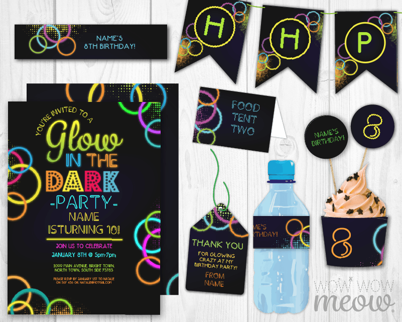 Glow In The Dark - Graphic Design (801x641), Png Download