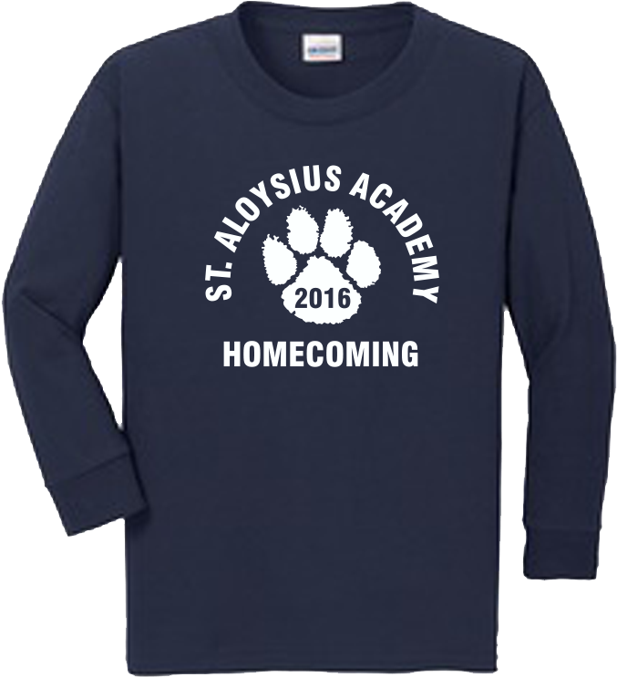 Aloysius Homecoming Youth Cotton Longsleeve Tee - Dino's Bar And Grill (702x800), Png Download
