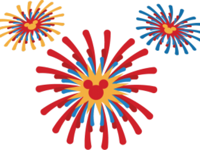 Fireworks Clipart Mickey - Fireworks Svg Free (640x480), Png Download