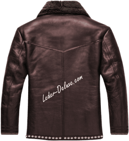 Free Png Fur Lined Leather Jacket Png Images Transparent - Leather Jacket (480x648), Png Download