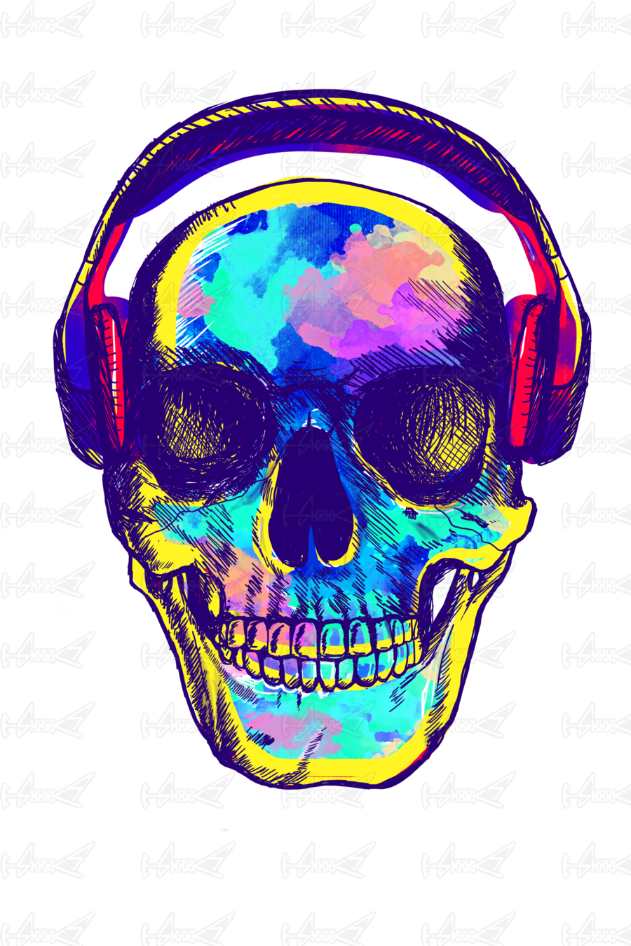 Skull Candy - T-shirt (900x1350), Png Download
