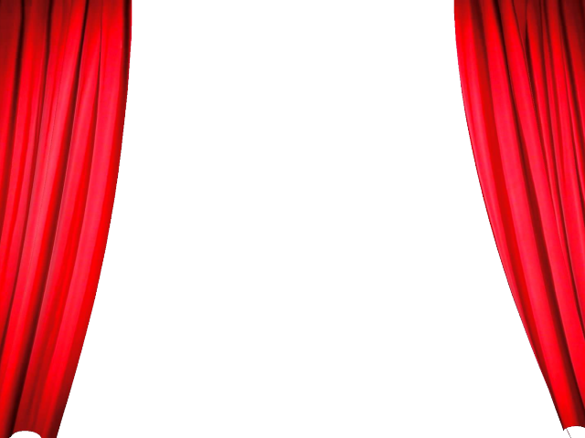 Curtain Clipart Press Button - Theater Curtain (640x480), Png Download