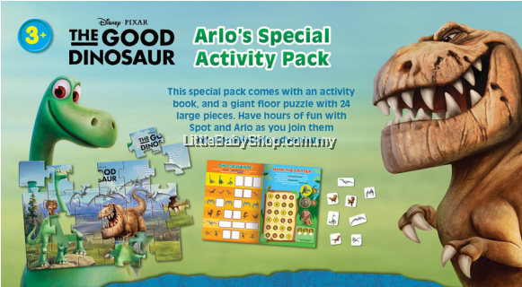 Disney Pixar The Good Dinosaur Arlo's Special Activity - Tyrannosaurus (580x580), Png Download