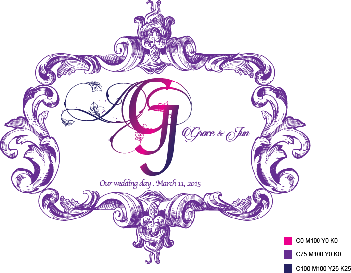 Wedding Backdrop Logo Design & Production - Wedding Cover Logo (713x556), Png Download