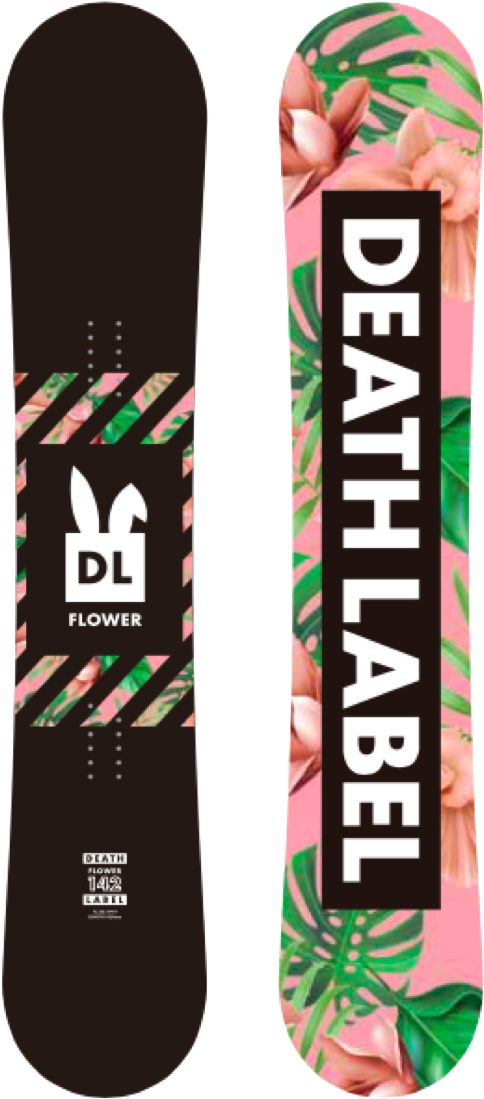 Death Label Flower Snowboard - Snowboard (1280x1280), Png Download