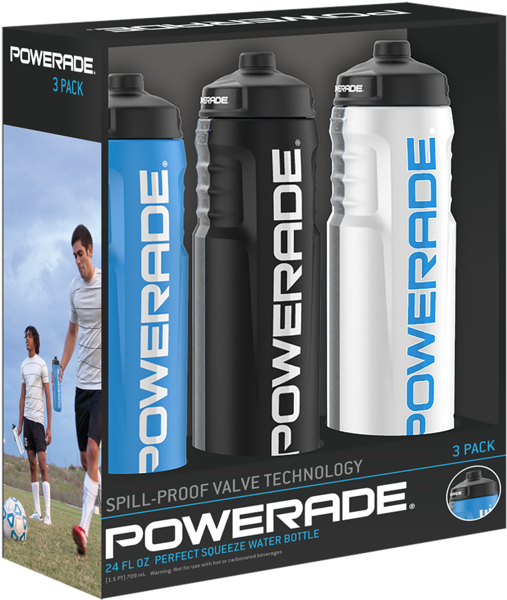 24oz 3pk Side Rendering - Team (1000x979), Png Download